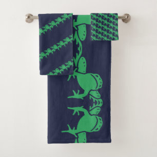 Azules marinos de las ranas del sapo