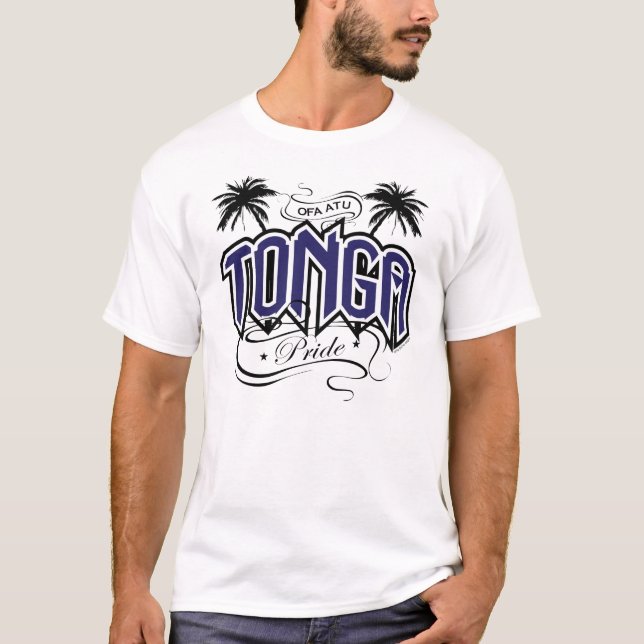 Azules marinos del orgullo de TONGA - camiseta (Anverso)
