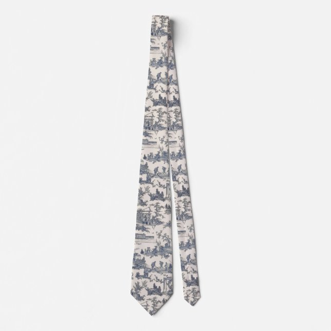 Azules marinos y corbata de marfil de Toile del (Anverso)