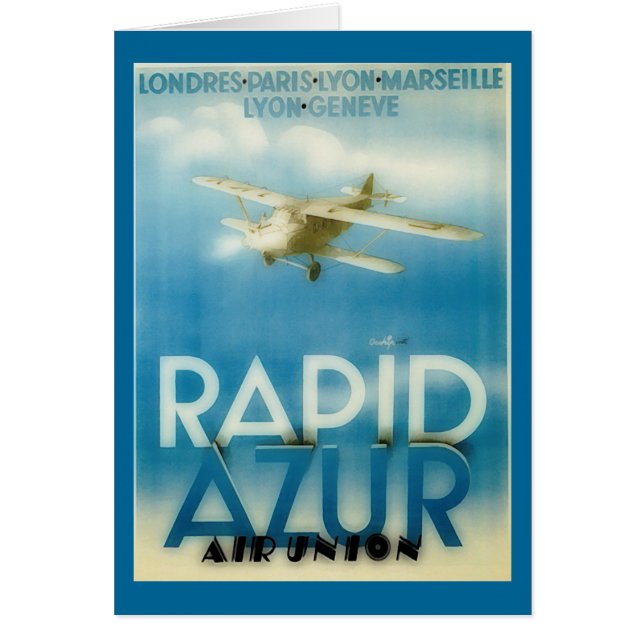 azur rápido - viaje vintage (Frente)