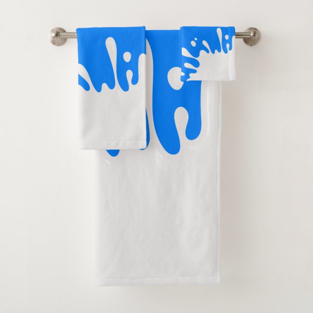 Azure Blue White Paint Splash (In situ)