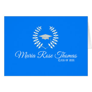 Azure Grad Nota de agradecimiento (4,25" x 5,5"),