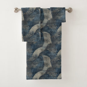 Azure Ripples of Tranquilidad Shibori Japonés