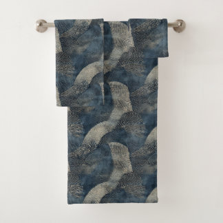 Azure Ripples of Tranquilidad Shibori Japonés