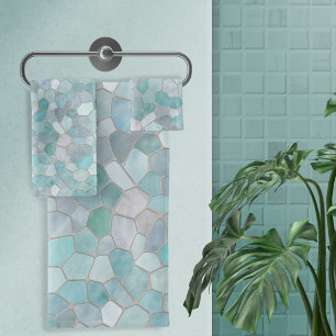 Azure Verdigris Mosaic