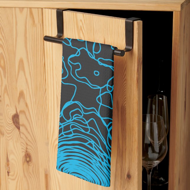 Azure Yarn Kitchen Toallas (Pliegue de tercios)