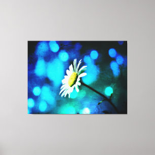 Azurite Malachite Daisy Lienzo envuelto