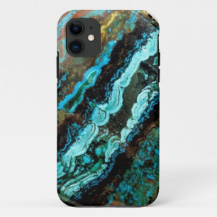 Azurite Malachite Gemstone iPhone 5 funda