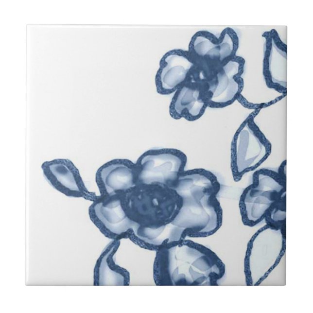 B1 - Teja mural de la cesta de Delft - B1 (Frente)