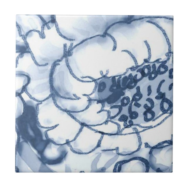 B3 - Teja mural de la cesta de Delft - B3 (Frente)