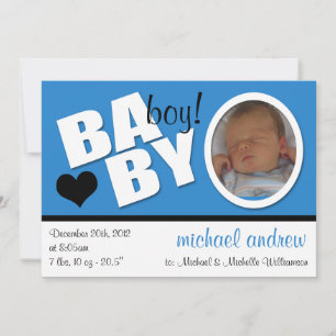 B A B Y Trendy Blue Photo Nation Anuncio