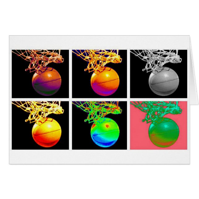 B-Ball Basketball Hoops Pop Art (Anverso (Horizontal))