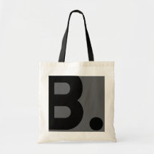 B - Bolsa de mano de tipografía