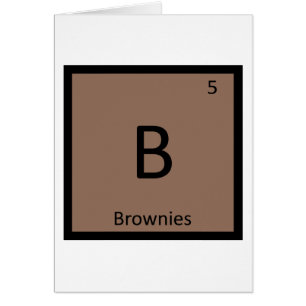 B - Brownies Química Símbolo de la Tabla Periódica