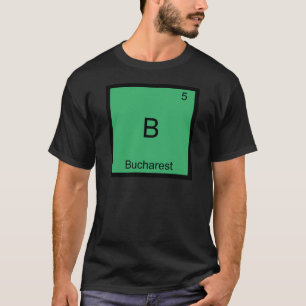 B - Camiseta con símbolo de elemento de química di