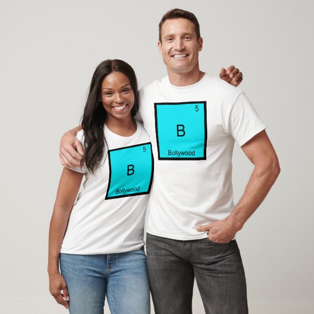 B - Camiseta de símbolo de elemento de química div (Unisexo)