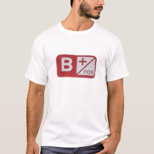 B+ Camiseta Positiva Tipo de Sangre