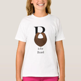 B está para la camiseta de la barba