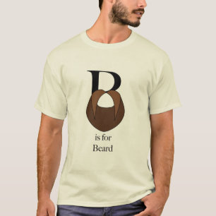 B está para la camiseta de la barba