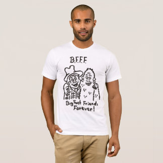 B.F.F.F. Del pie de los amigos camiseta grande