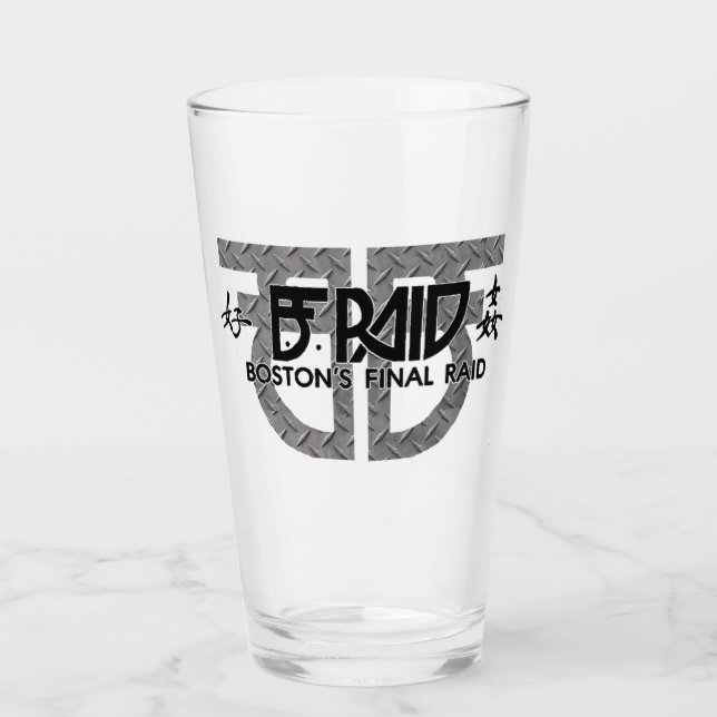 B.F. Raid Pint Glass (Anverso)