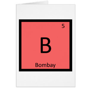 B - Gato Bombay India Química Símbolo Elemento