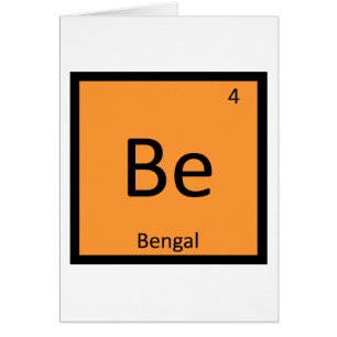 B - Gato Tigre de Bengala Tabla Periódica Química