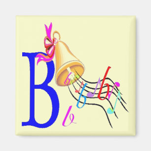 B - Imán de alfabeto