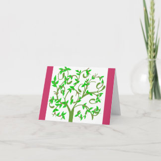 B la carta de la nota de árbol