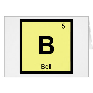 B - Música de Campana Química Símbolo de la Tabla 