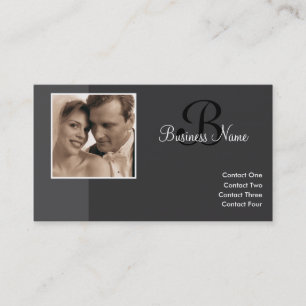 B para tarjetas de negocio de carbón vegetal para 