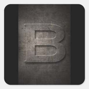 B Pegatinas Metalizado en monogramas