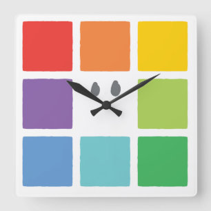 B. Reloj cuadrado de los botones