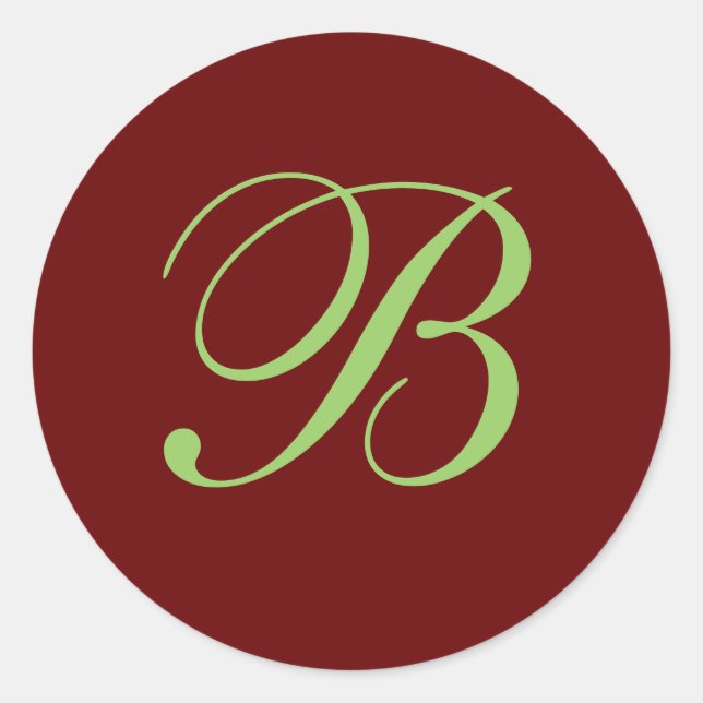 B Sello para sobres monograma (Anverso)