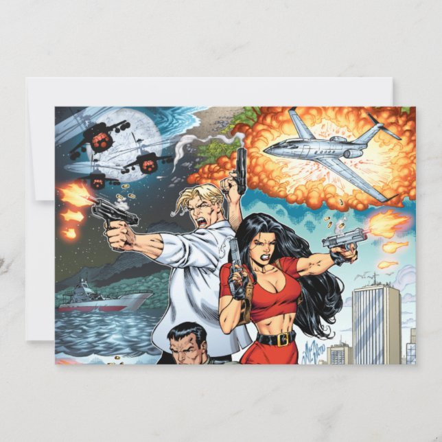 B@stard Stew Action Comic Art de Al Rio (Anverso)