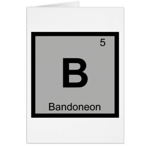 B - Tabla Periódica de Química de Música de Bandon