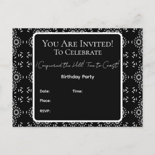 ¡B&W conquisté la colina! Invitación a la fiesta d