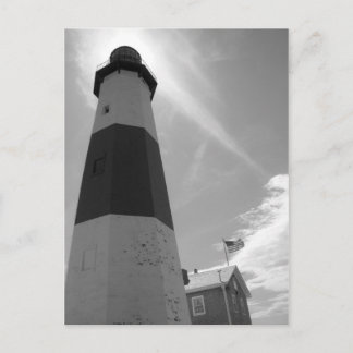 B&W - Faro Montauk - Tarjeta postal