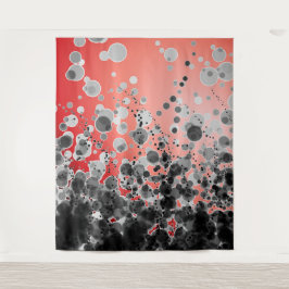 B&W Spots2 Red - Tapiz