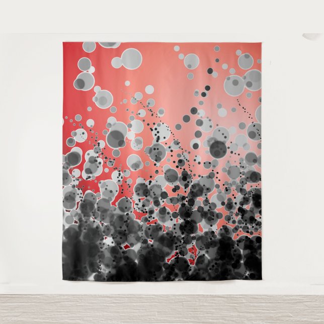 B&W Spots2 Red - Tapiz (Anverso)