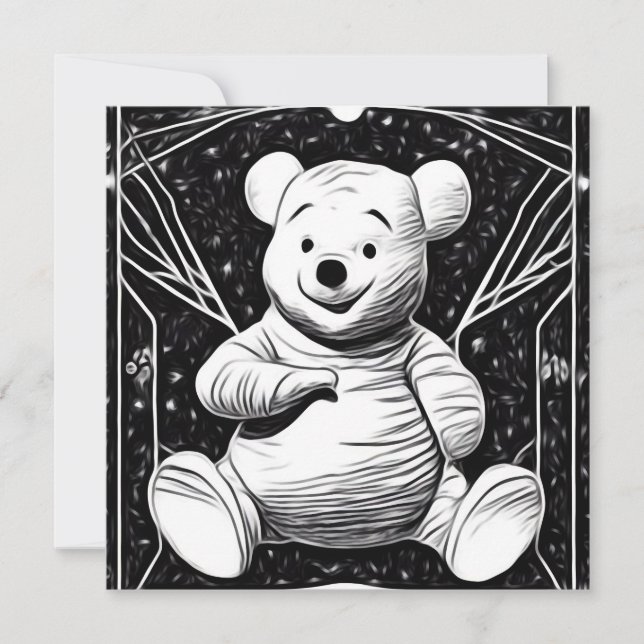 B&W Vintage Pooh (Anverso)