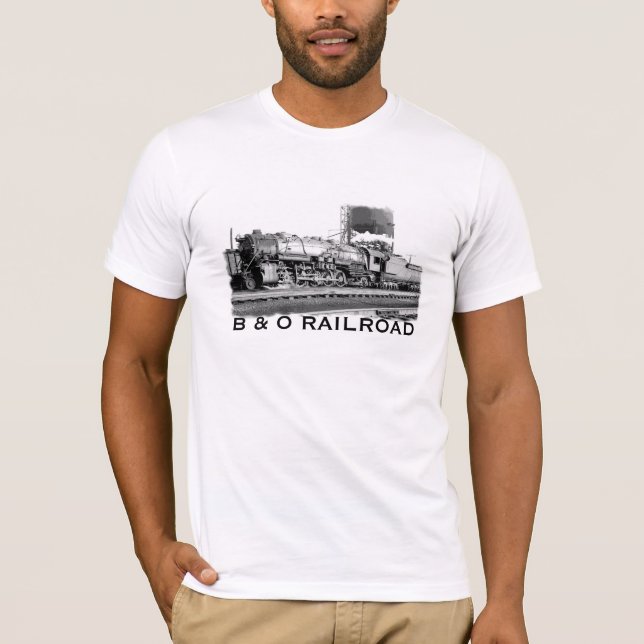 B y camiseta del ferrocarril de O (Anverso)