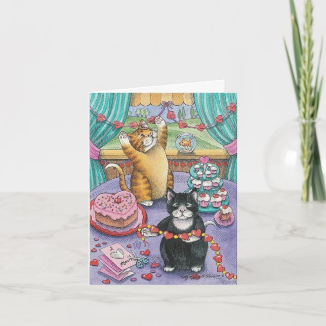 B y nota de la tarjeta del día de San Valentín de (Anverso)