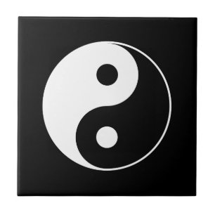 B y teja del símbolo de W Yin Yang