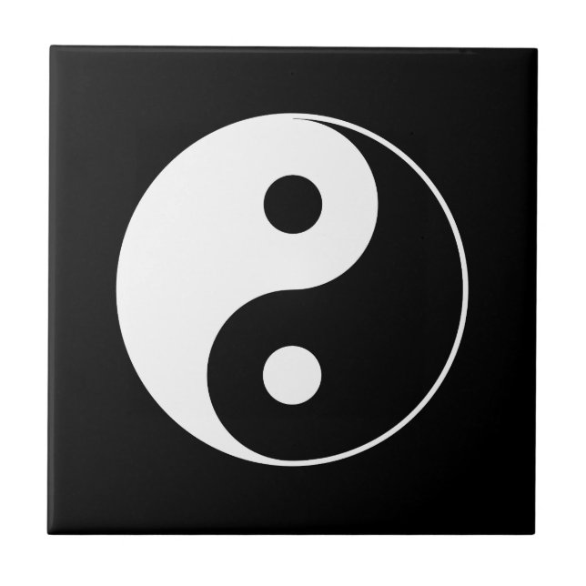 B y teja del símbolo de W Yin Yang (Frente)