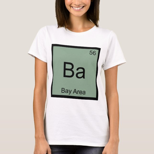 Ba - Camiseta divertida con símbolo de elemento qu (Anverso)