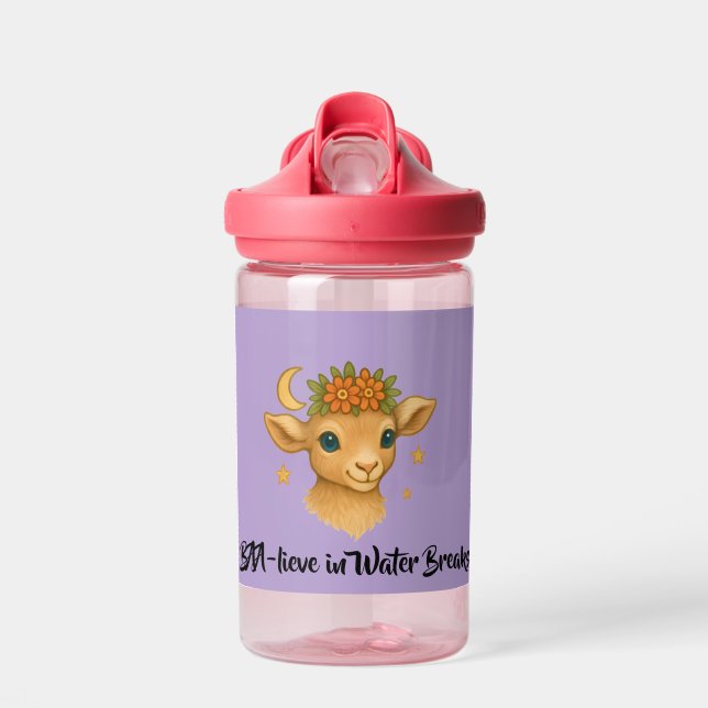 BAA-lieve Botella de Agua Rosa para Niñas Camelbac (Delante)