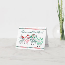 Baaa ha ha 2018 de las ovejas del navidad