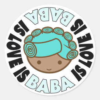 BABA ES AMOR DE los grandes pegatinas redondos