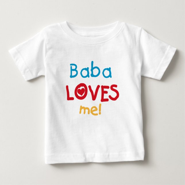 Baba me ama las camisetas y los regalos (Anverso)